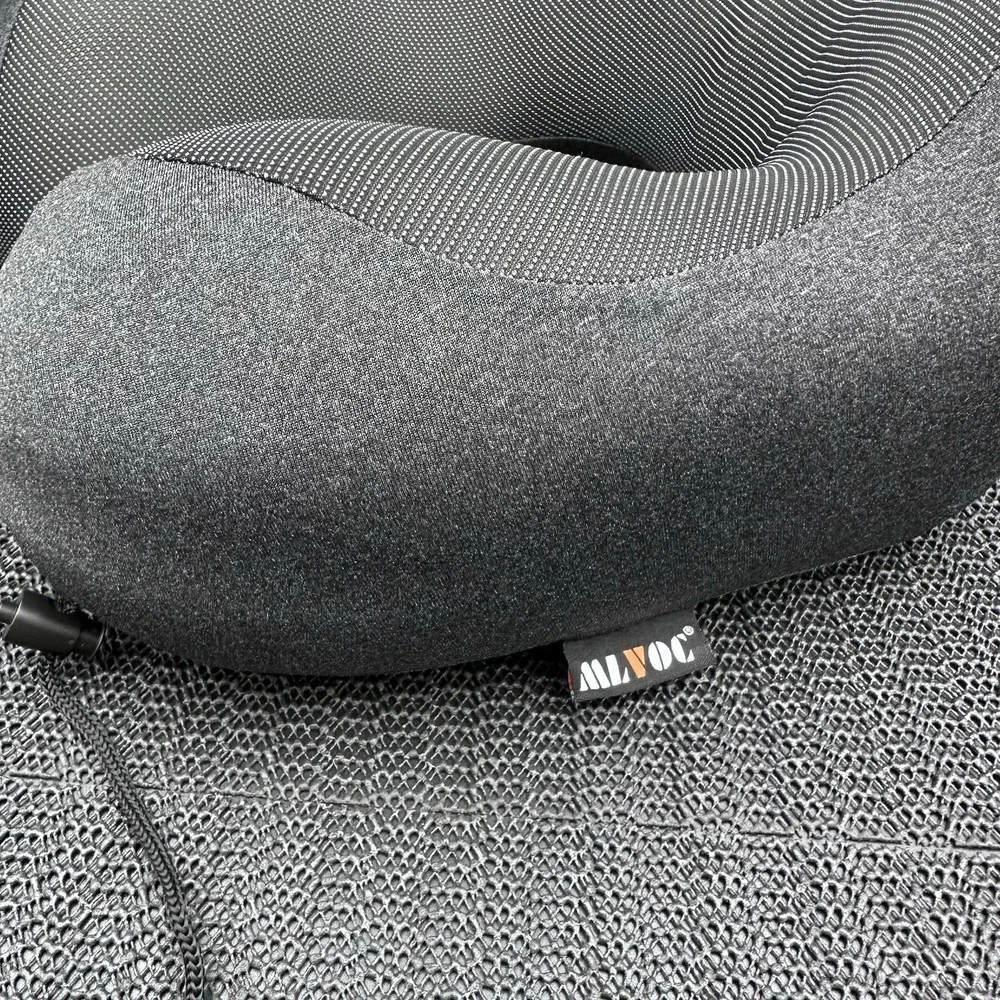 MLVOC Travel Comfort Pillow With Non- Matching Travel Bag (Nap Fun)